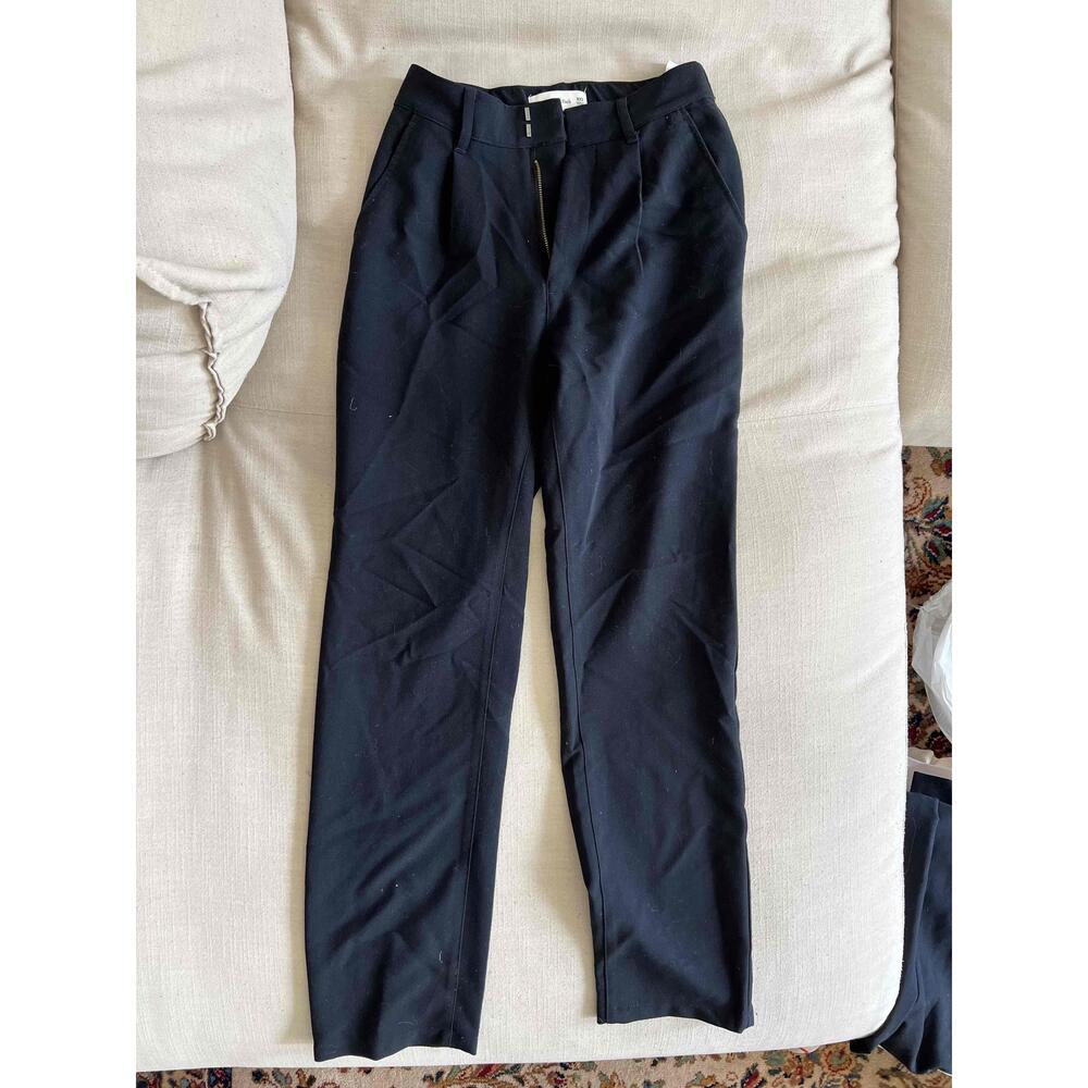 Abercrombie Fitch Womens Black Side Pockets Dress Pants Size XXS - Picture 2 of 6
